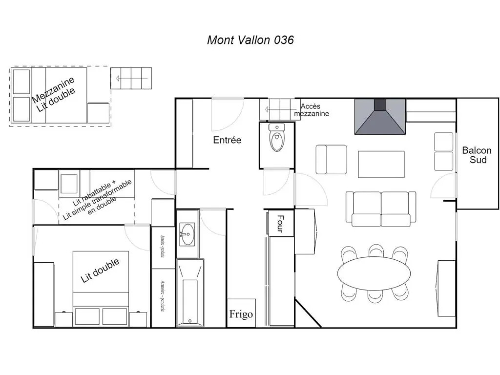 Appartement Méribel, 2 pièces, 6 personnes - FR-1-182-229