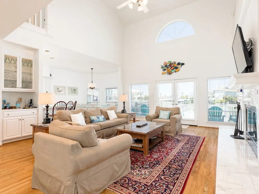 Airy Canalfront Galveston Home by RedAwning