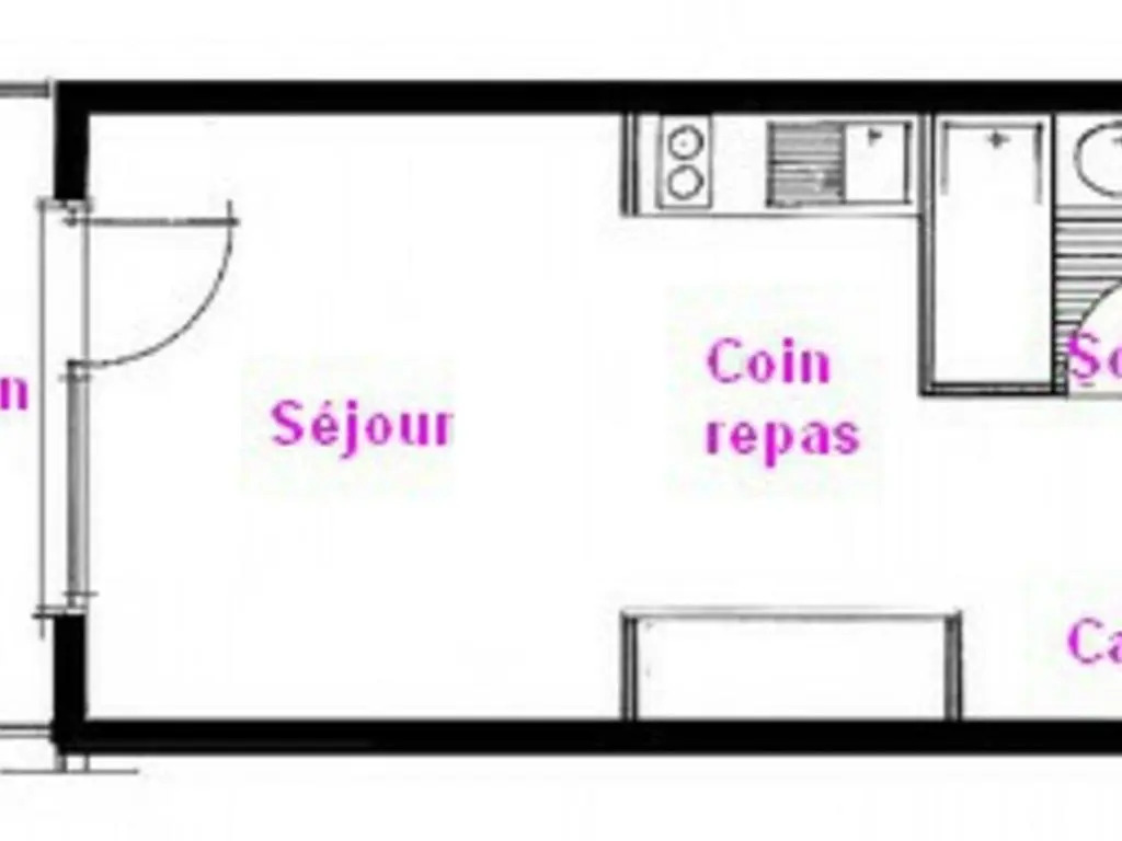 Studio Les Saisies, 1 pièce, 4 personnes - FR-1-293-258