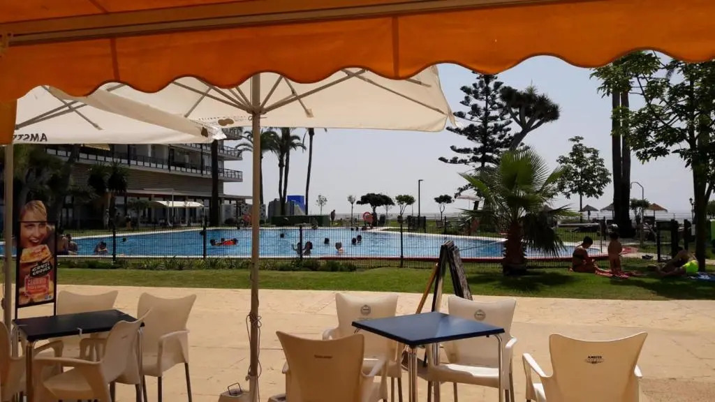 Sea front studio with spacious balcony Santa Clara
