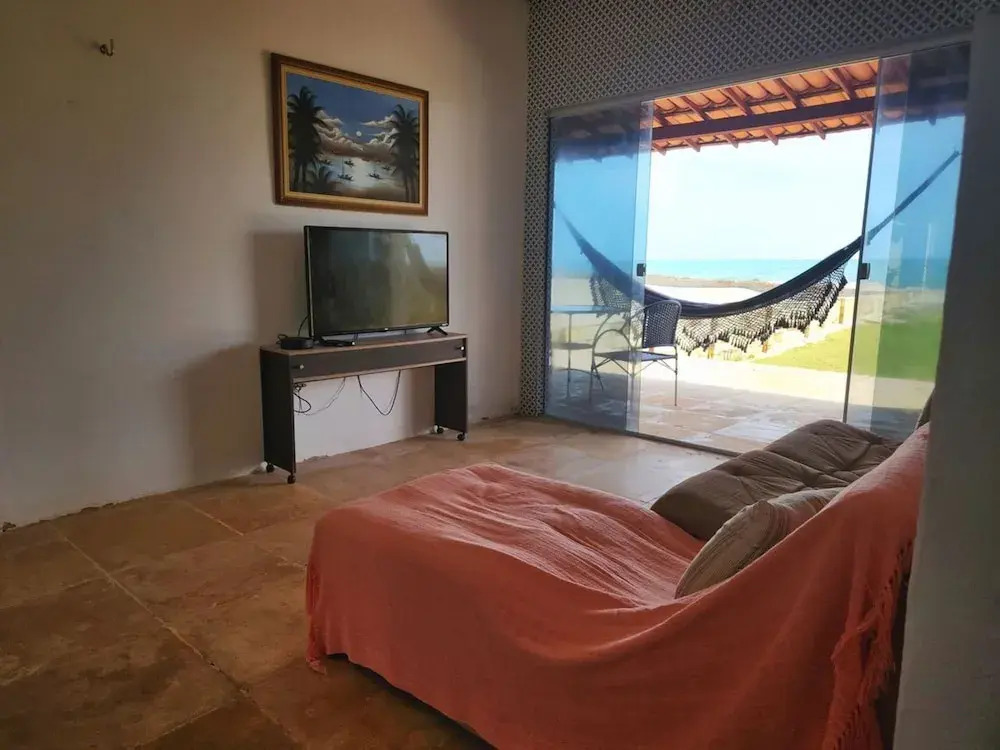 Casa P na Areia com Piscina e Ar em Morro Branco