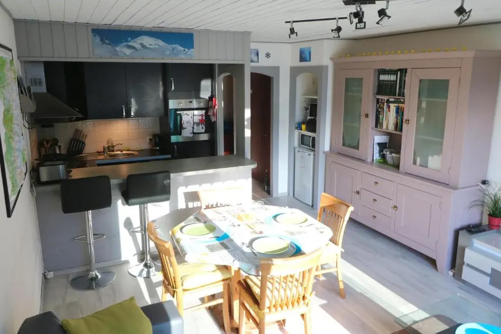 Chamonix centre, 51m2, vue Mt Blanc, 2 à 6 pers, 2 balcons