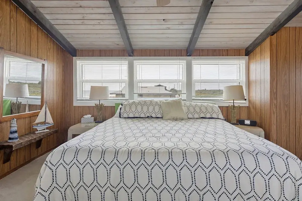A-frame Beach House Steps From the Ocean With Deck & Central AC