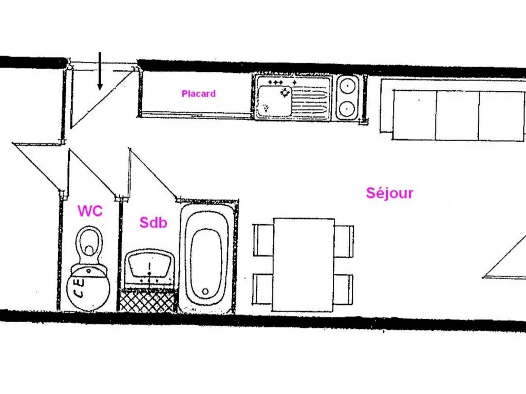 Studio Hauteluce, 2 pièces, 4 personnes - FR-1-293-228