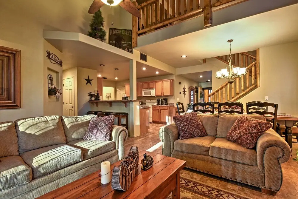 Mountain Cabin Retreat w/ Game Room, Patio & Views