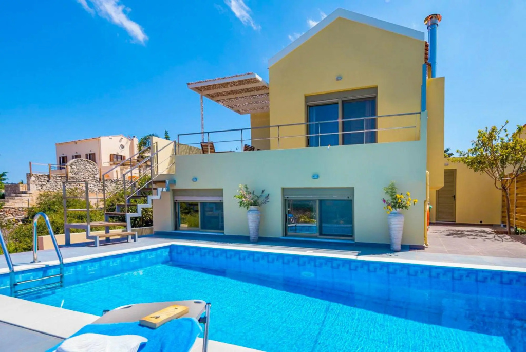 Villa Litsa Large Private Pool Sea Views A C Wifi - 2426
