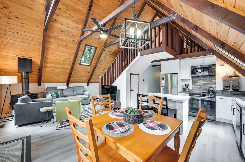 Deck & Grill: A-Frame Cabin in Munds Park