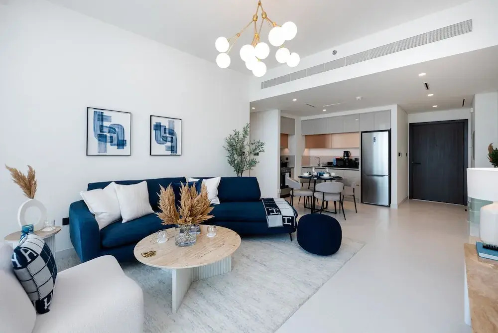 Serene 1BR w Private Palm View Balcony
