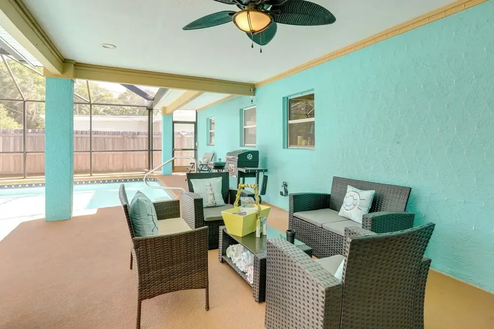 Colorful Coastal Home w/ Pool, 6 Mi to Beach!