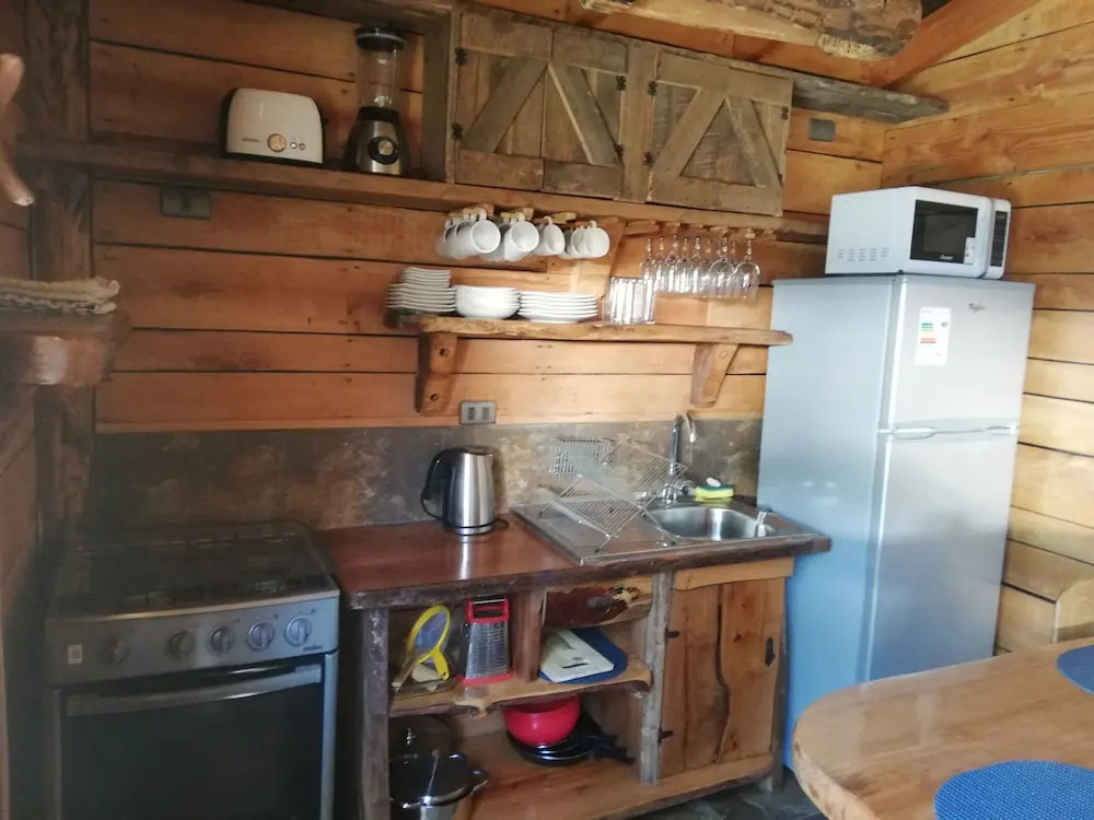 Wonderful Rustic Cabin 2, With Native Logs, on the Banks of the Trancura River