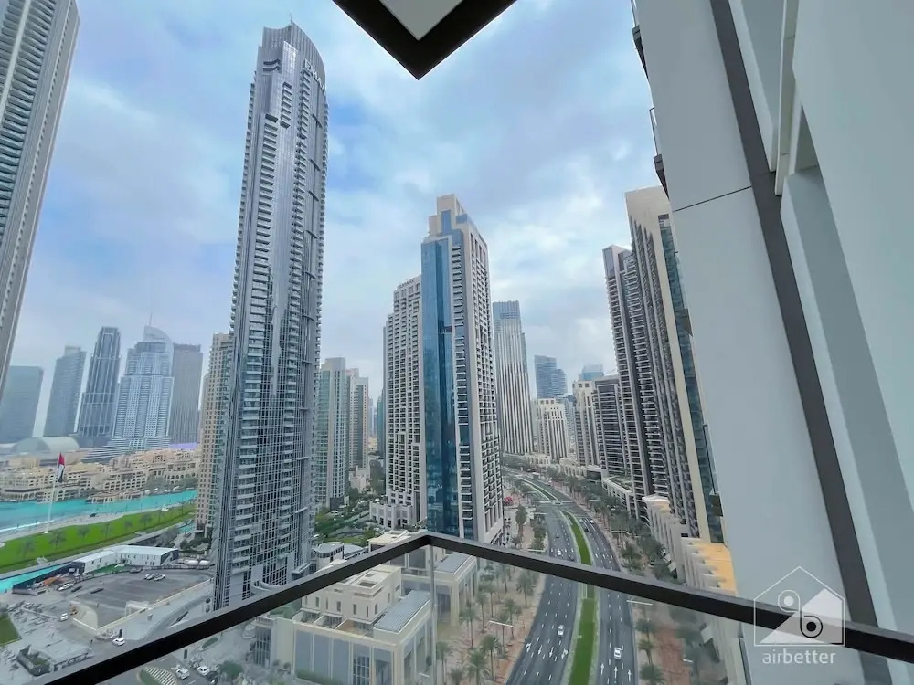 Burj Crown Luxury 3bedroom Balcony & View