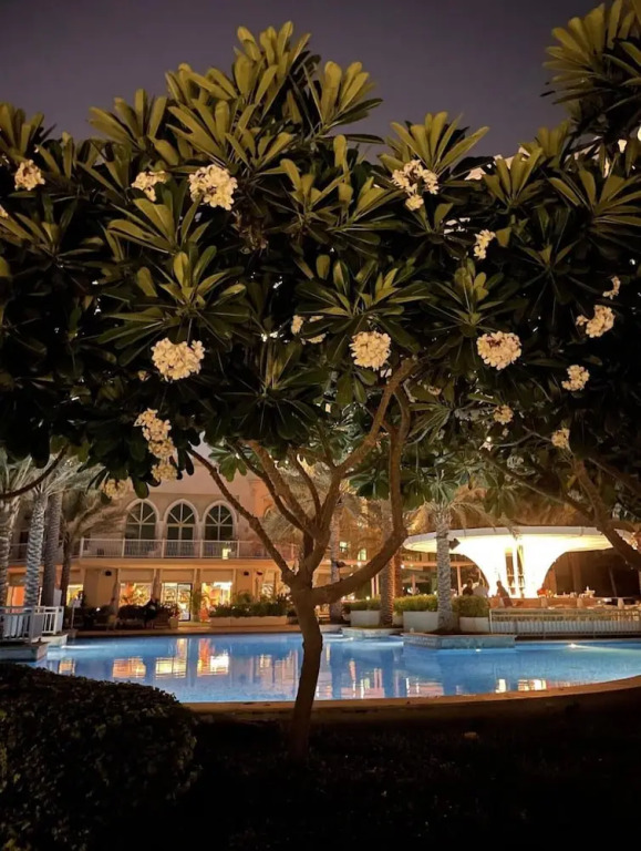 Luxe 1BR w Palm Skyline View Easy Mall Access