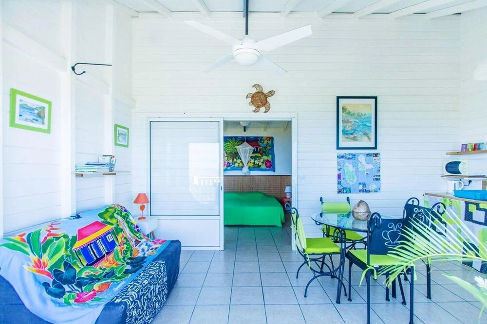 House With one Bedroom in Bouillante, With Wonderful sea View, Enclosed Garden and Wifi - 5 km From the Beach