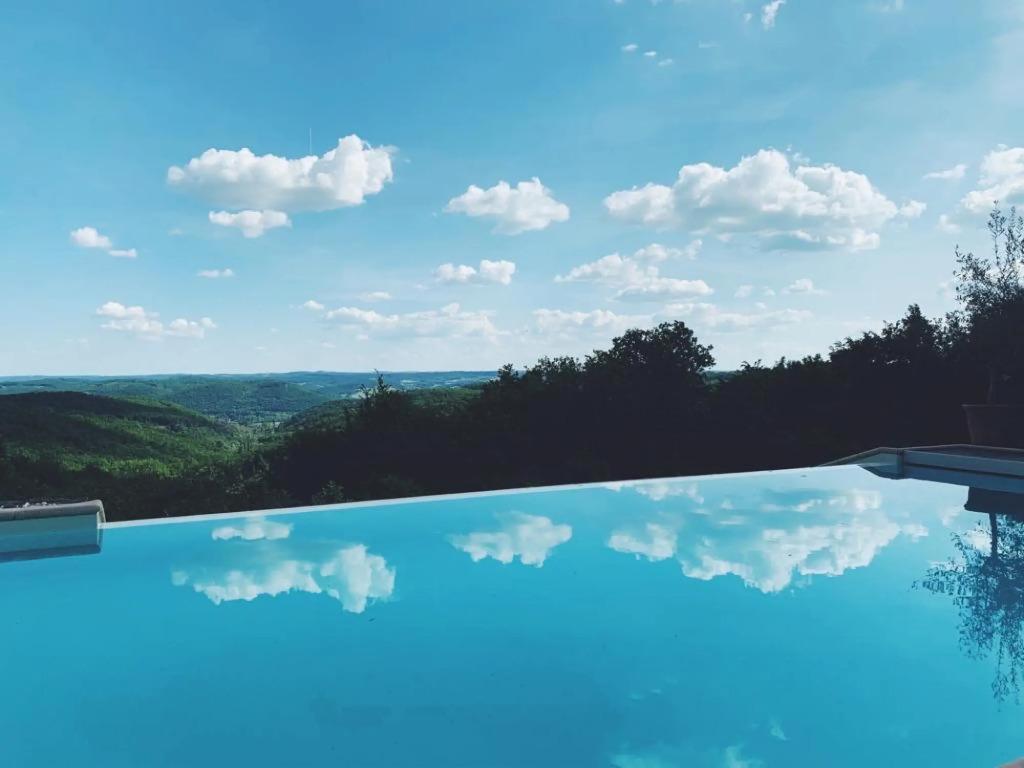 Panoramic Chateau in the Dordogne Region of France