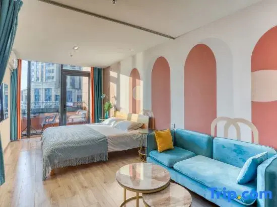Qingdao Blue Shore Seaview Balcony LOFT Family Suite Homestay