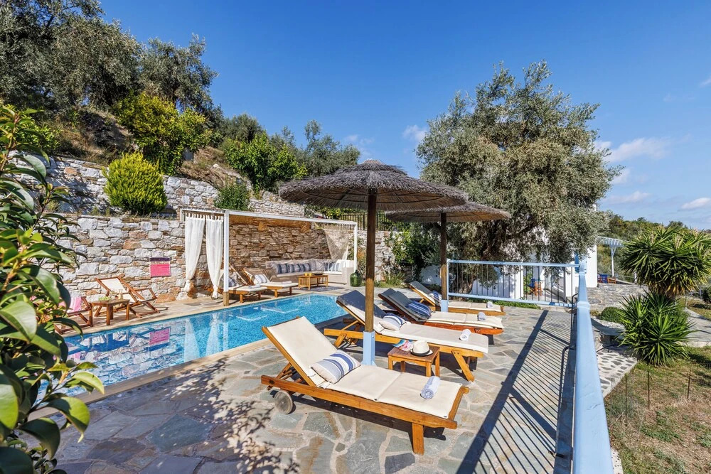 Villa Avaton With Magnificent sea View and Skopelos Town