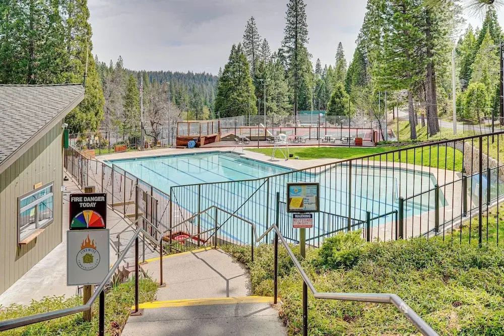 Sleek Blue Lake Springs Retreat w/ Deck & Yard!