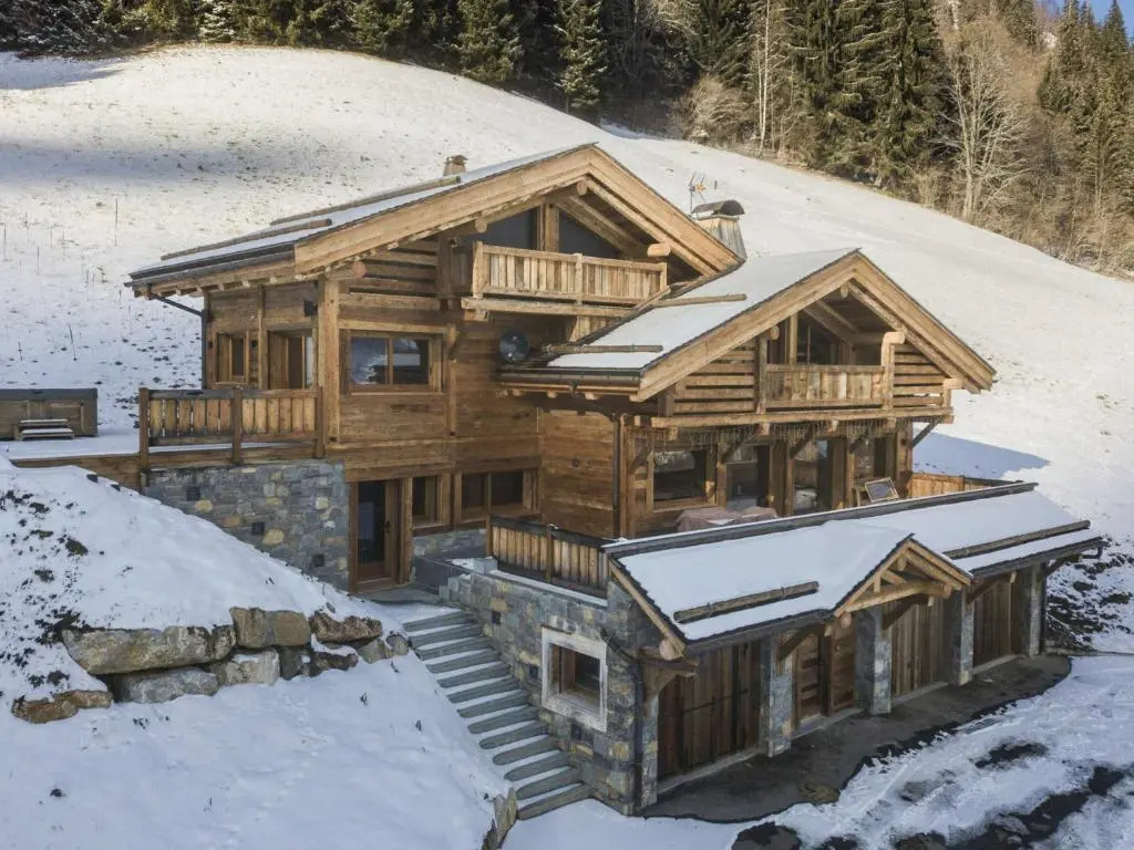 Chalet 5★, 12 pers, spa, sauna, proche pistes, 5 ch. - FR-1-304-229