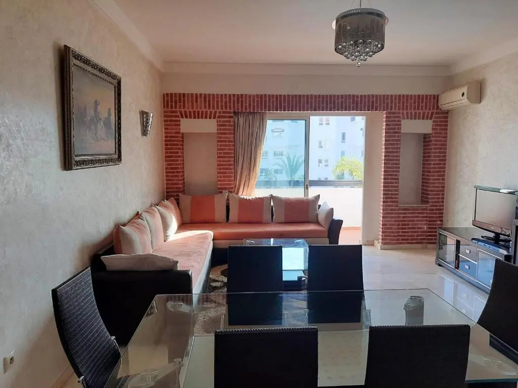 2 bedrooms appartement with sea view shared pool and balcony at Agadir