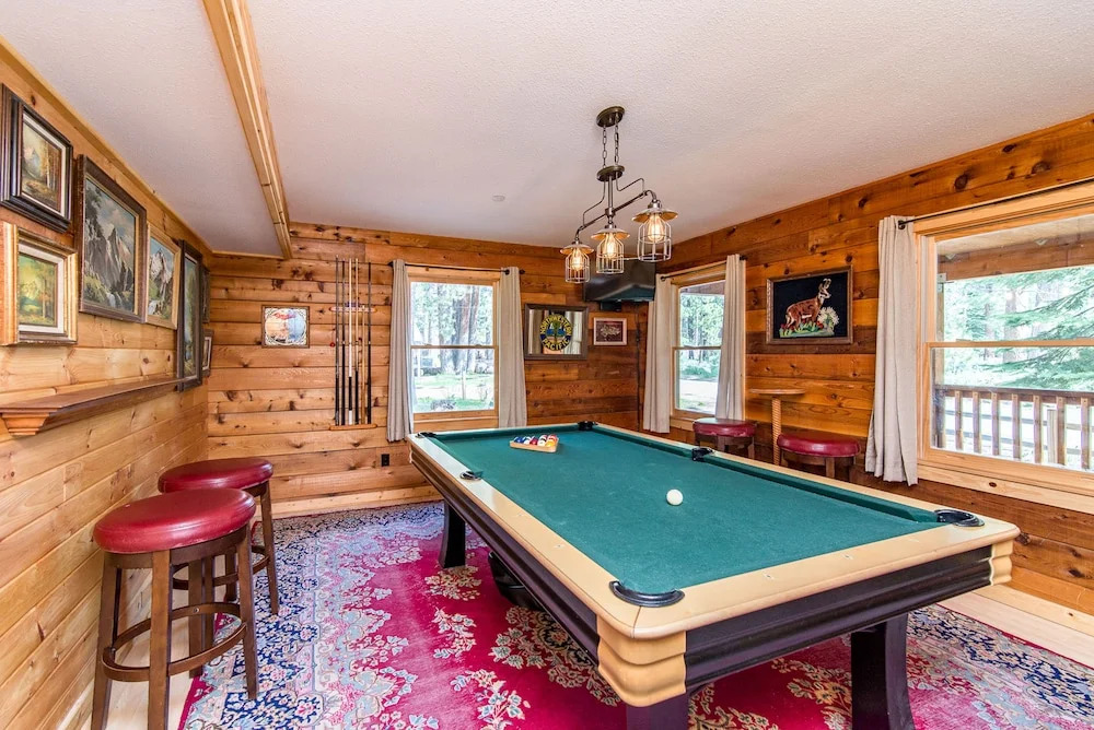 Modern Cedar Log Cabin w Hot Tub by RedAwning
