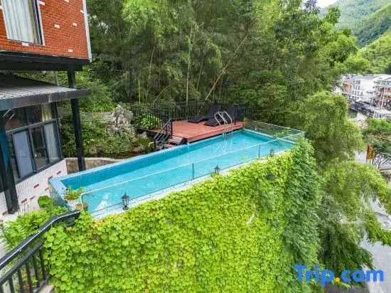 Anji Qingzhuyuan - Near Stream - Half-Air Pool - Elevator Room Viewing Guesthouse