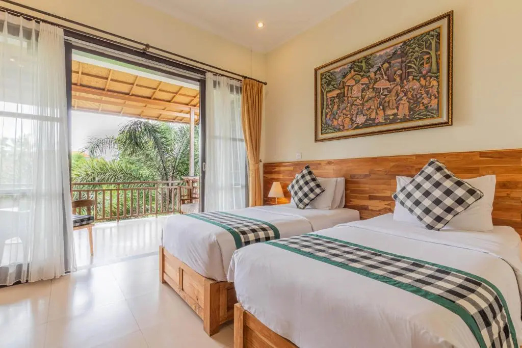 Номер Deluxe с красивым видом из окна в Meruhdani Boutique Hotel Ubud