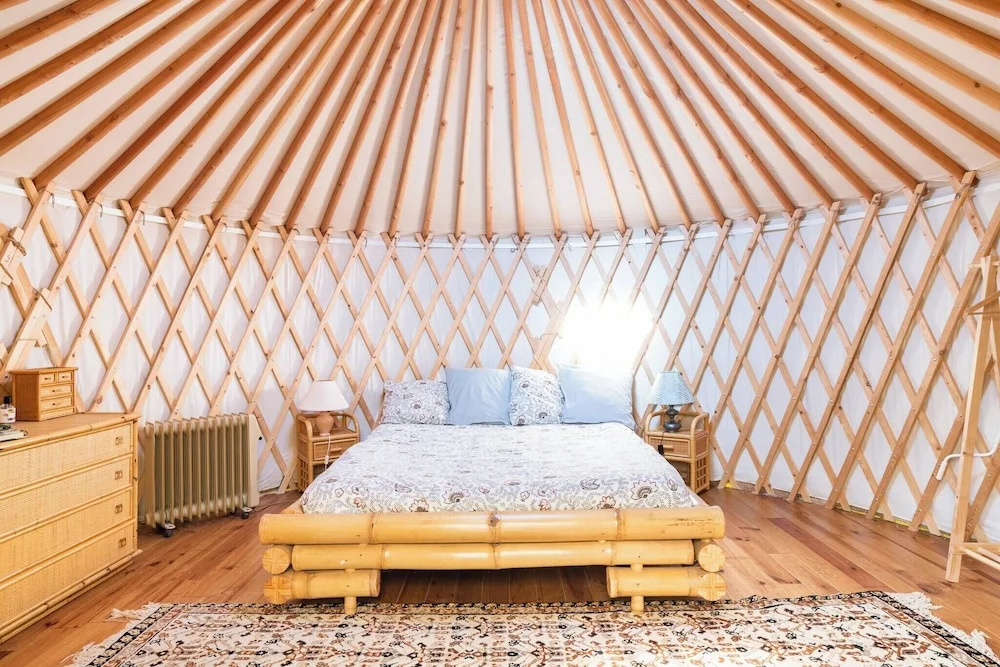 Room-a Yurt Among Olive Trees and the se