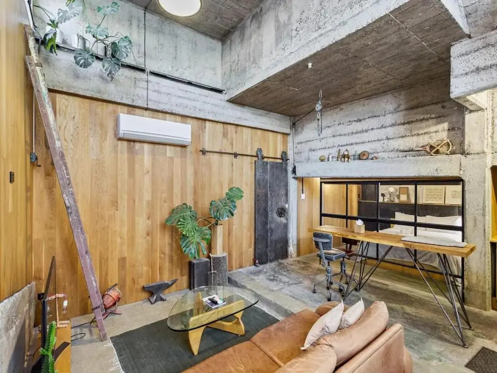 Unique Industrial-Style Apartment in Auckland
