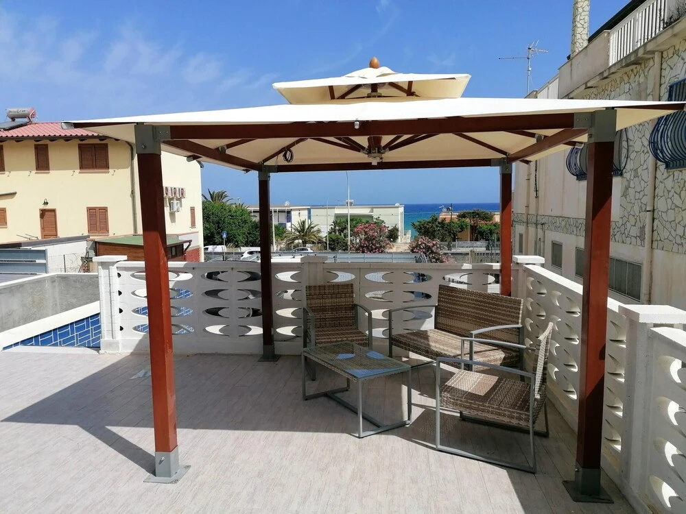 Apartment with 2 Bedrooms in Alcamo Marina, with Wonderful Sea View, Shared Pool, Furnished Terrace - 200 M From the Beach