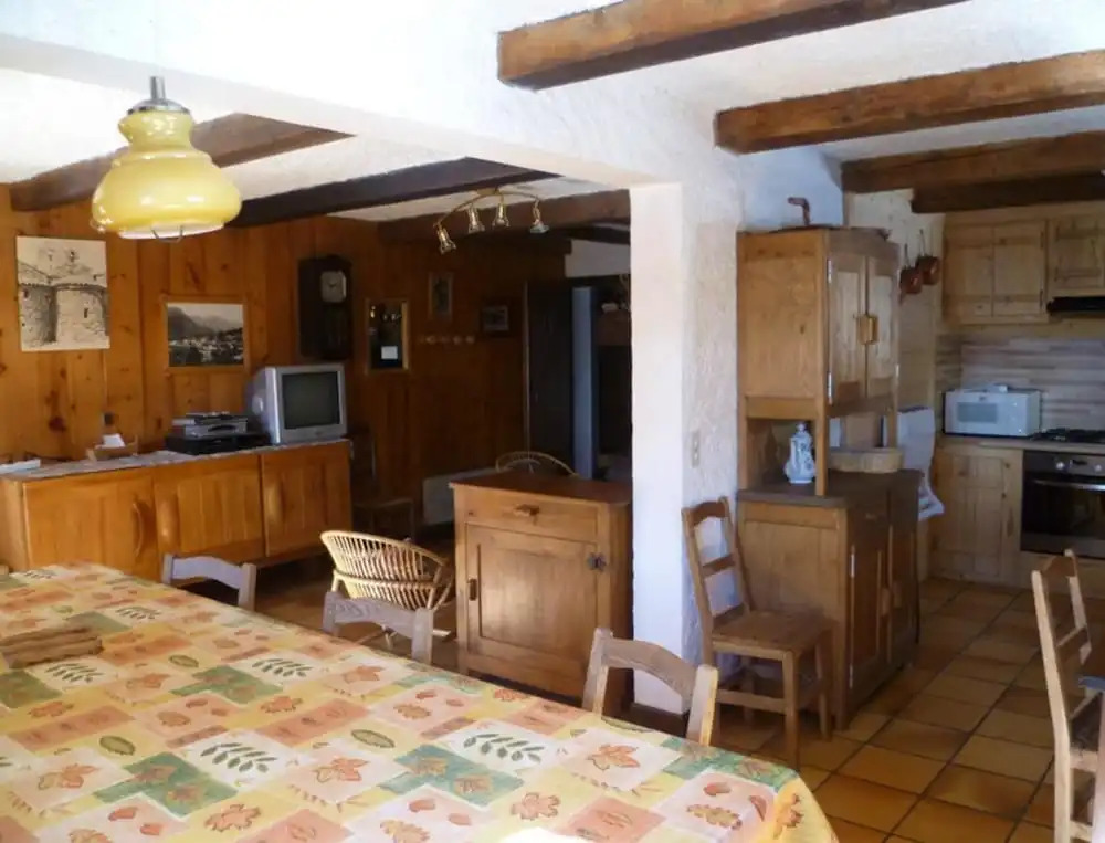 House with 2 Bedrooms in Notre-Dame-De-Bellecombe, with Wonderful Mountain View, Furnished Garden And Wifi - 100 M From the Slopes