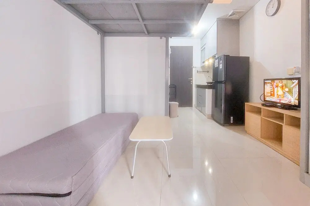 Fully Furnished Studio With Mezzanine Bed At Serpong Garden Apartment