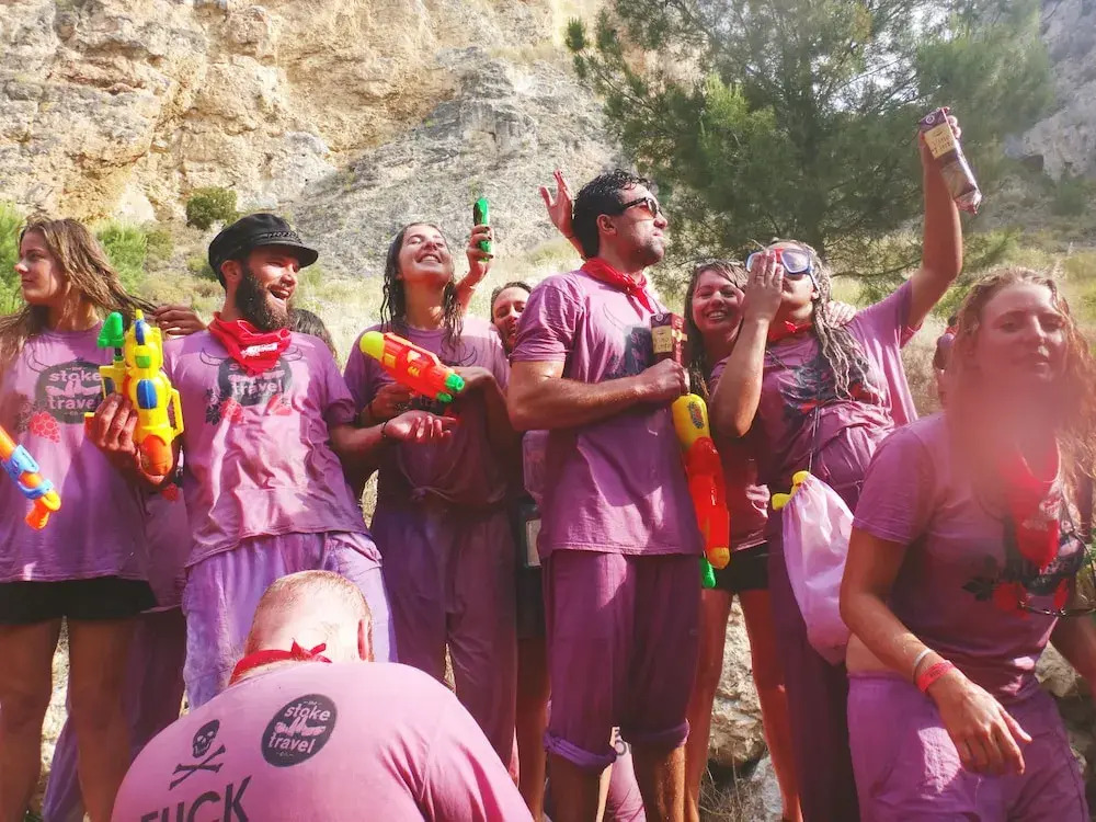 Haro San Vino Wine Fight Camping