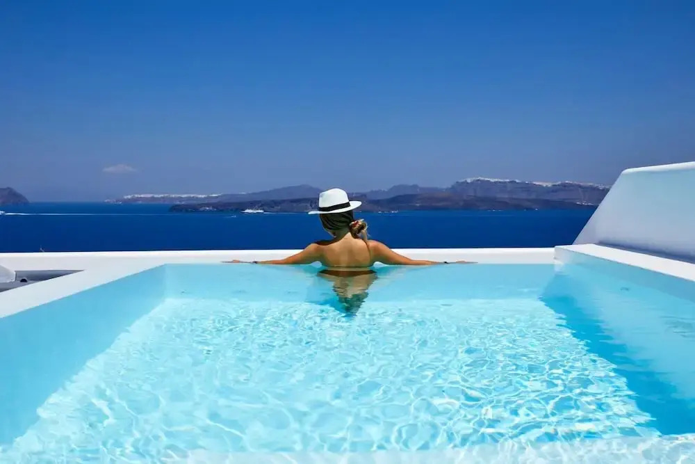 Phos the Boutique - Luxury Villas Suites Santorini Honeymoon Suite With Heated Infinity Pool - Caldera Sea View