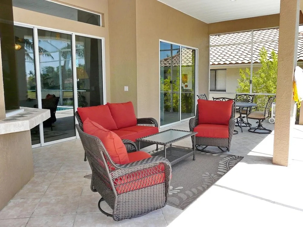 Waterfront home with pool, spa and walk to beach