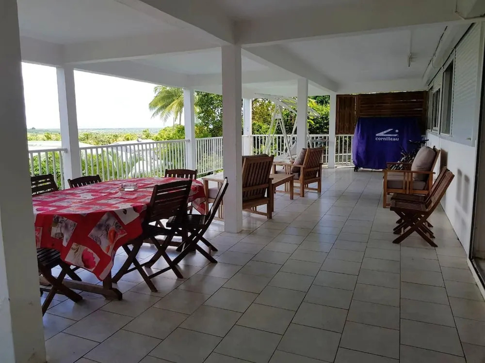 Apartment with 3 Bedrooms in Sainte-Rose, with Wonderful Sea View, Pool Access, Enclosed Garden - 8 Km From the Beach
