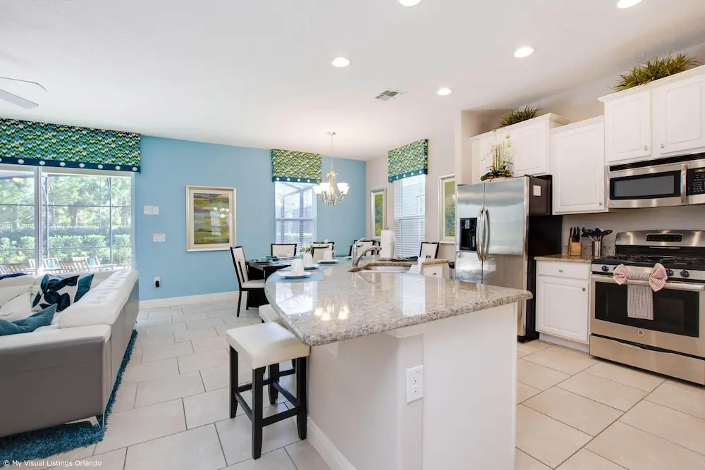 Tropical Luxury Near Disney! Professionally Decorated With Huge Pool, Game Room. 6bd/ 4.5ba #6st129