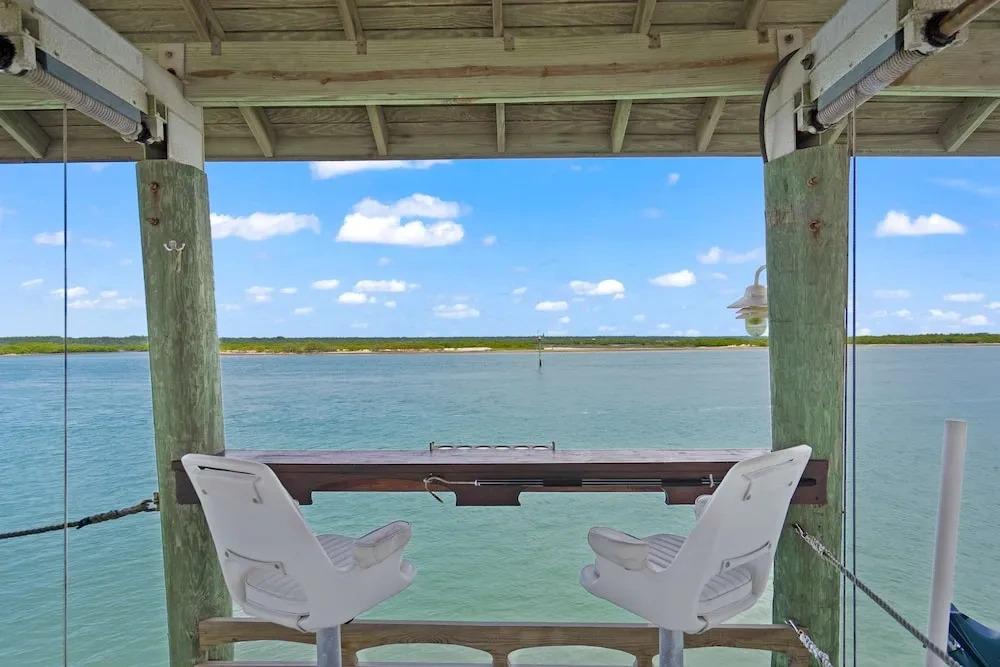 Sparkling Pool Balcony Sunsets Pool Table Dock