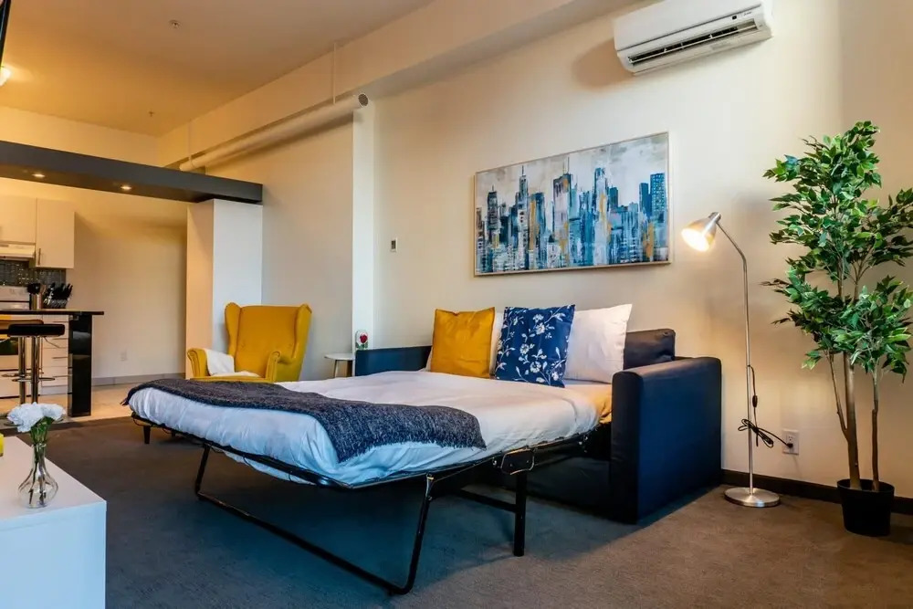 Comfy DT Loft w Parking Rooftop Patio BBQ Gym