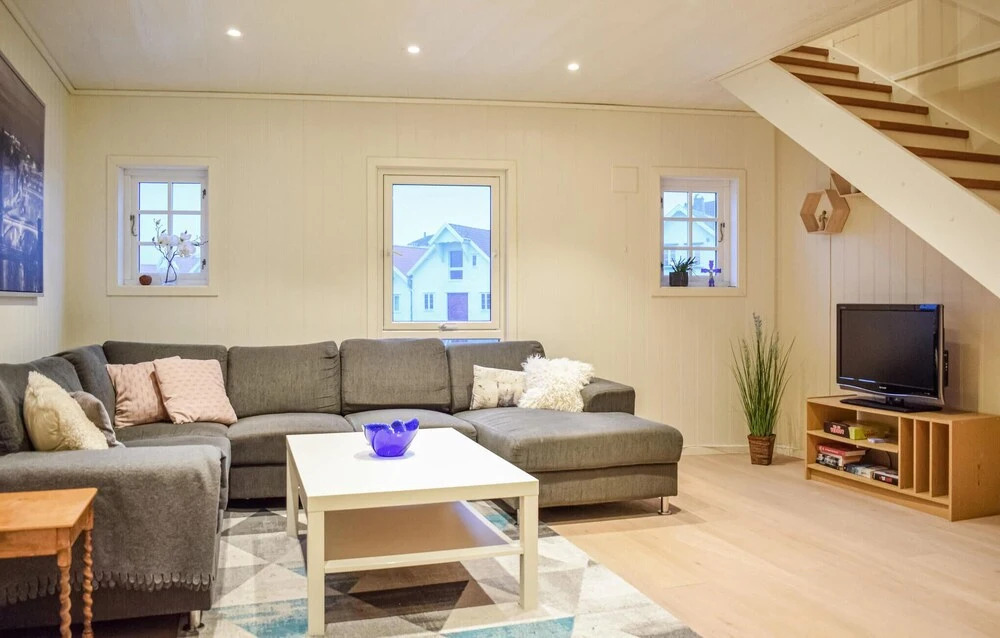 Nice Home In Sandve With House Sea View