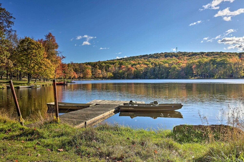 Walk to Locust Lake Poconos Vacation Home
