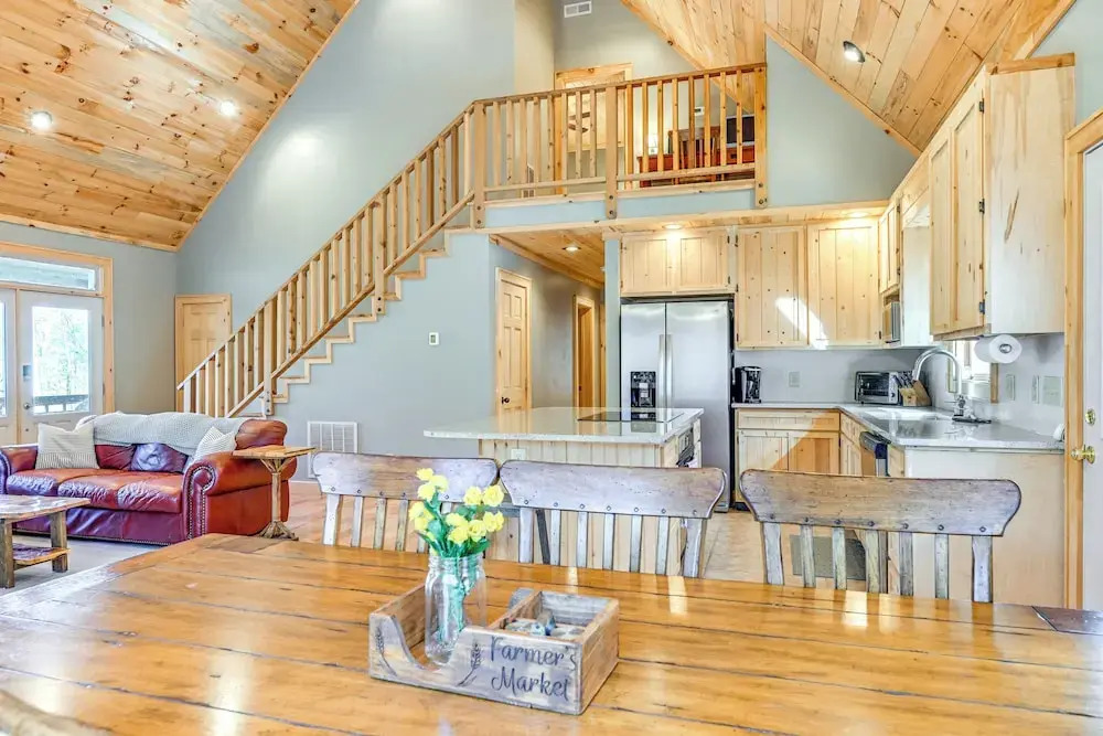 13 Mi to Cashiers! Family Cabin w/ Wraparound Deck