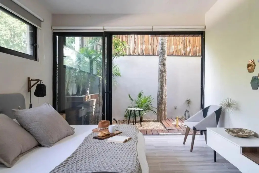 Cozy 1Bbrm +Garden and Private Pool Aldea Zama