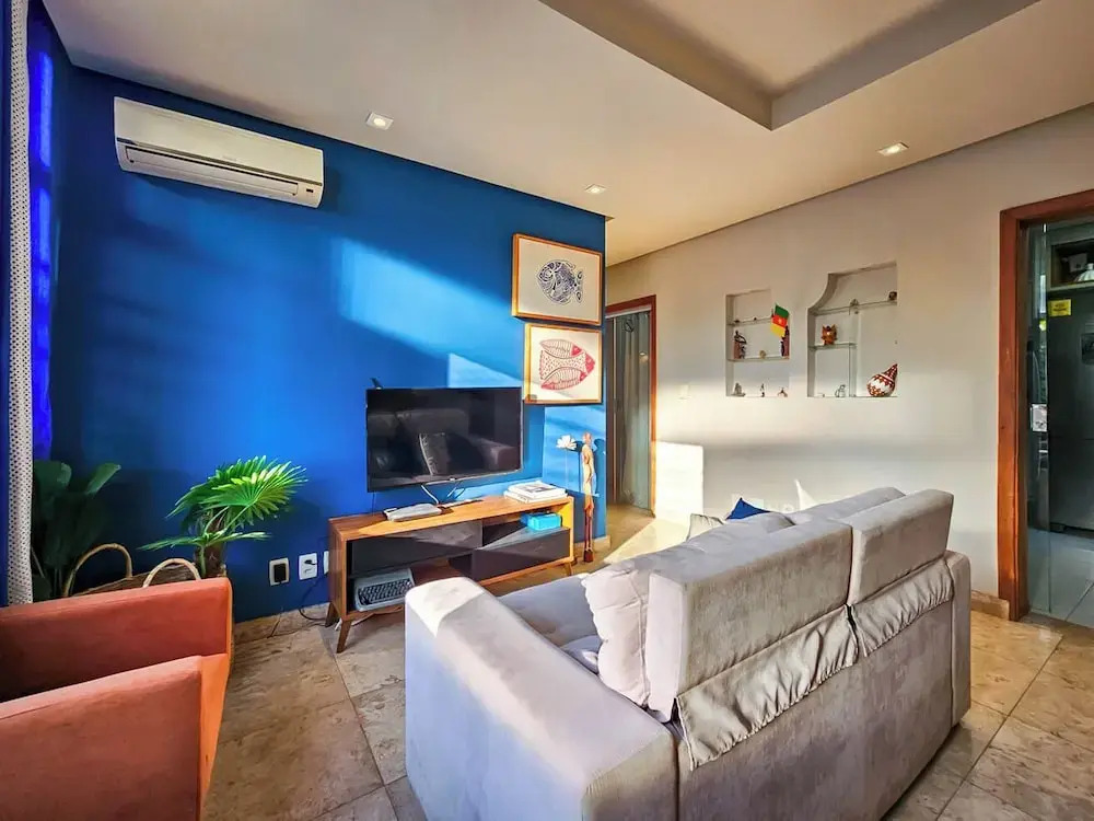 Apto com 3 Quartos Ar e Wi-fi a 100m da Praia