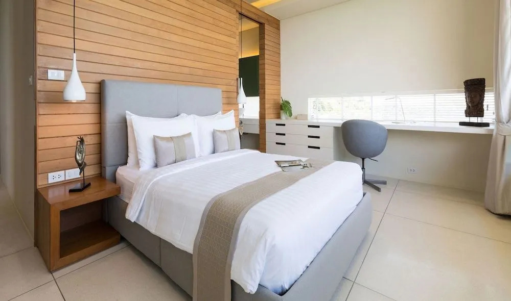 Villa Natha, world-class sea view, gym, massage room, cinema, full service with private dining, north Chaweng