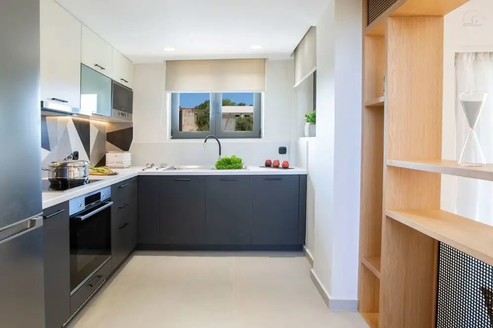 Olive green villas