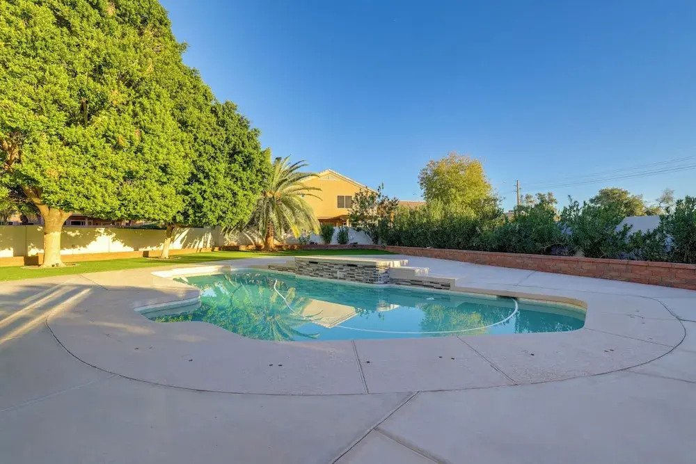 Pool and Patio West Chandler Villa Retreat