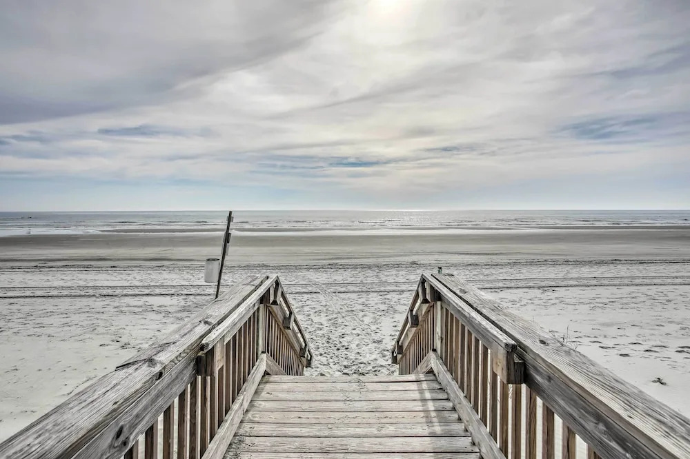 Steps to Sunset Beach: Canal-front Home w/ Dock!