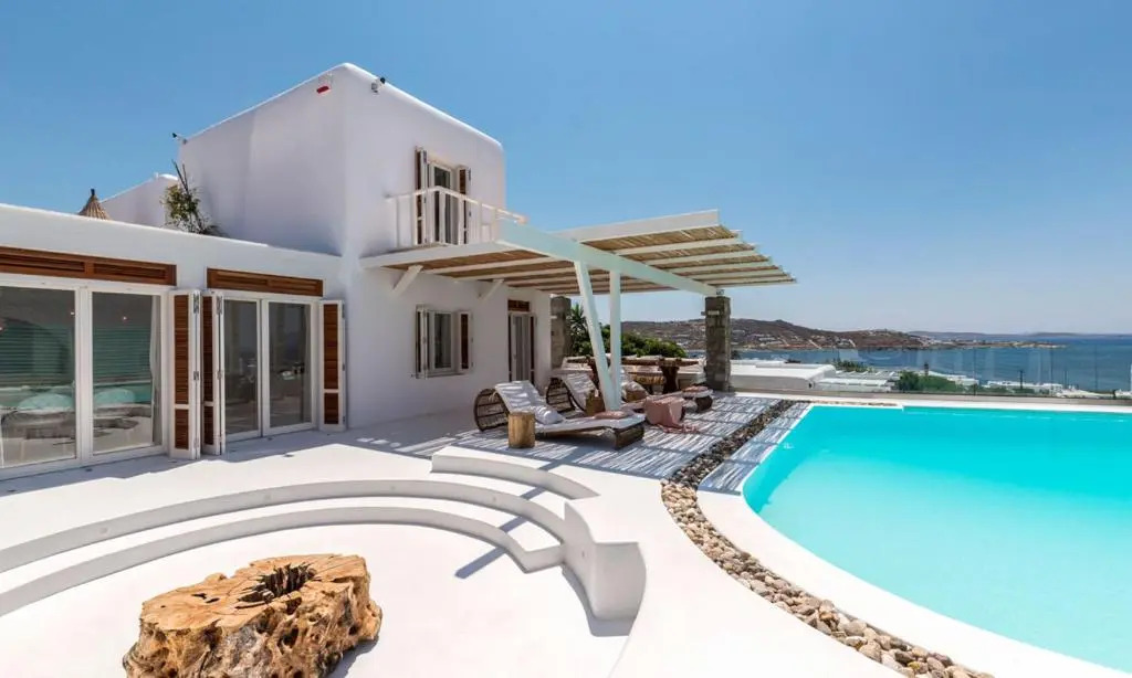 Luxury Ocean View Villa Mykonos Town Centre