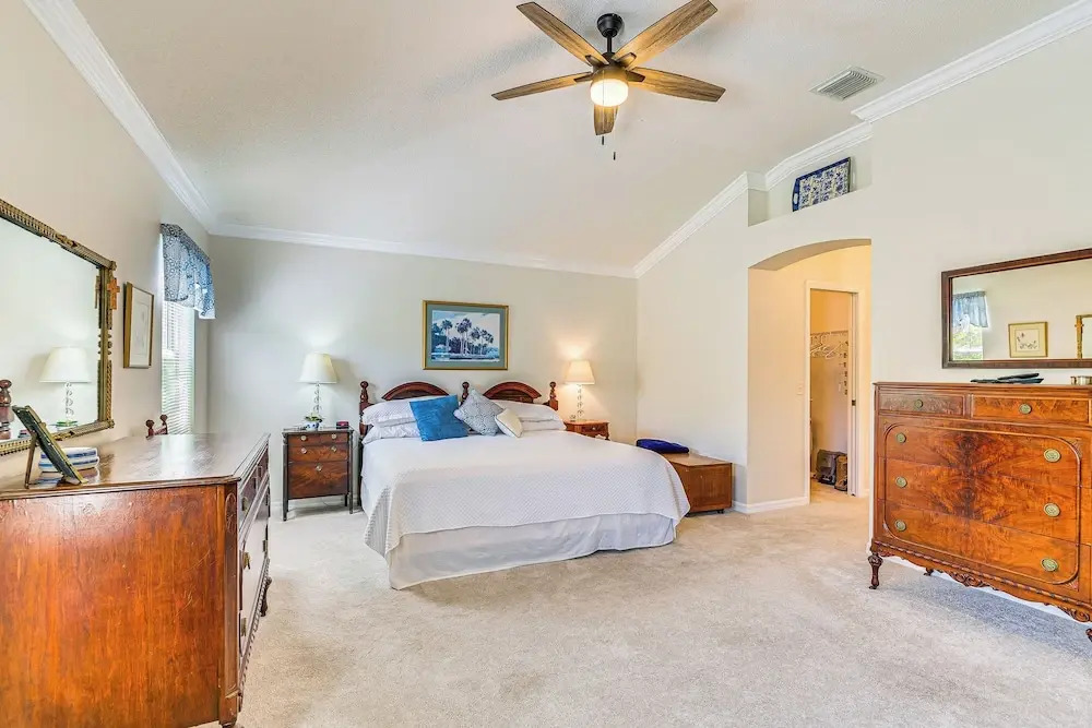Walk to Golf & Pool: Pet-Friendly Villages Home