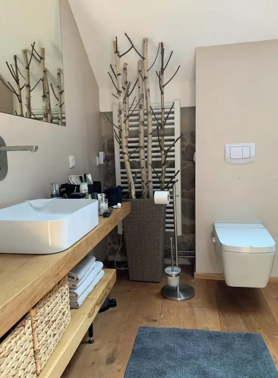 Designer Apartment With Sauna, hot tub and Fireplace in a Historic Courtyard House